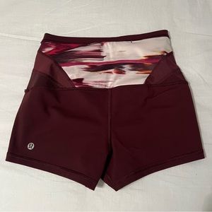 Lululemon reversible biker shorts size 6
